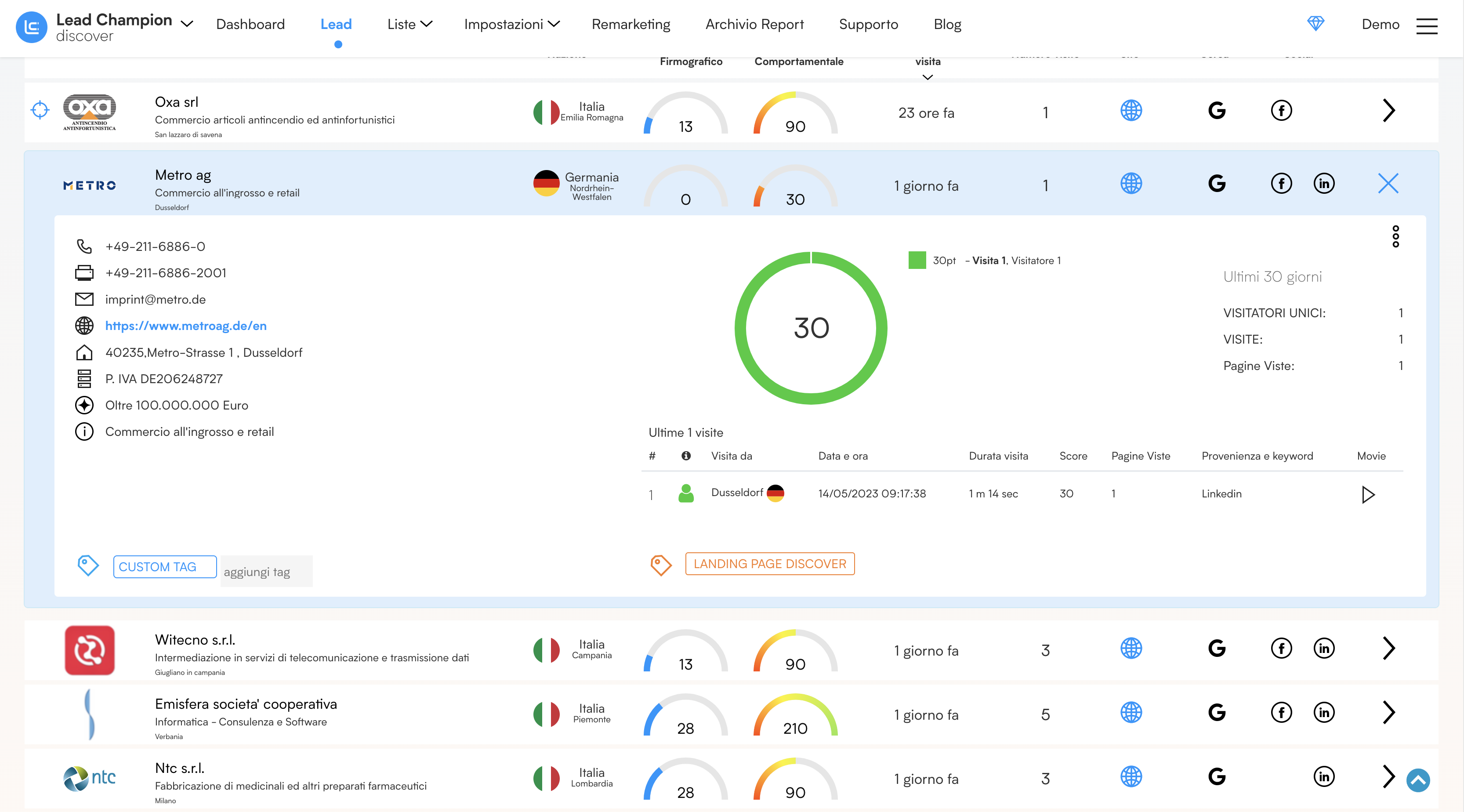 screenshot of Lead Champion